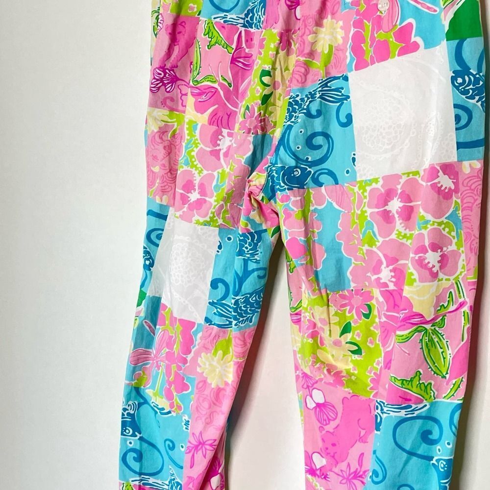 Lilly Pulitzer Patchwork Cropped Pants Size 8 - image 4